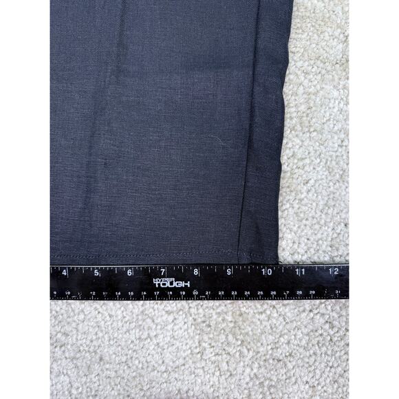 LL Bean Premium Linen Pants WIDE LEG Black Womens Sz 14 Beach NWT B608 - Picture 10 of 10